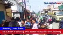 Emak-Emak di Bandung, Jawa Barat Geruduk Toko Obat Terlarang