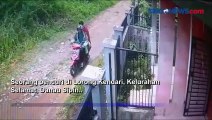 Gunakan Jasa Ojol, Maling Pagar Terekam CCTV