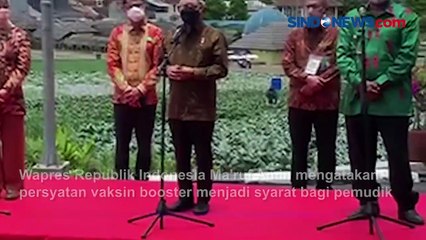 Mudik Wajib Vaksinasi Booster, Warga Dukung Kebijakan Wapres