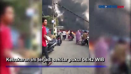 Pasar Komplek Garuda Tangerang Terbakar, Puluhan Kios Dilahap Api