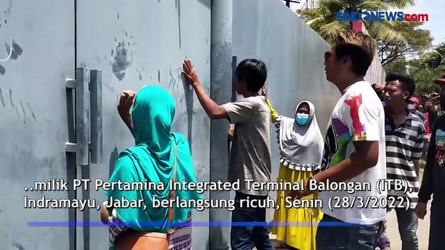 Demo Ricuh, Warga Balongan Indramayu Tuntut Ganti Rugi Kebocoran Pipa BBM