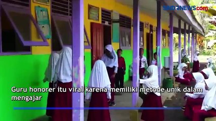 Inilah Sosok Ribut, Guru Viral dengan Metode Belajar Unik di Lumajang