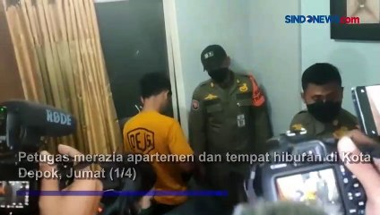Puluhan Wanita Malam Terjaring Razia Pekat yang Digelar Petugas Gabungan di Depok