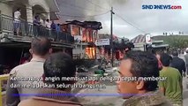 Korsleting Listrik, Minimarket dan Bengkel Ludes Terbakar di Solok