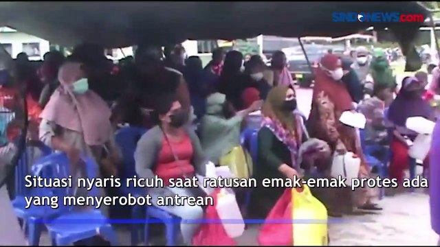 Pasar Murah Minyak Goreng Nyaris Ricuh di Markas Kodim 1014 Pangkalan Bun