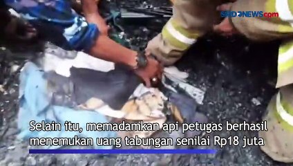 6 Rumah Terbakar di Pulogadung, Uang Tabungan Rp18 Juta Berhasil Ditemukan