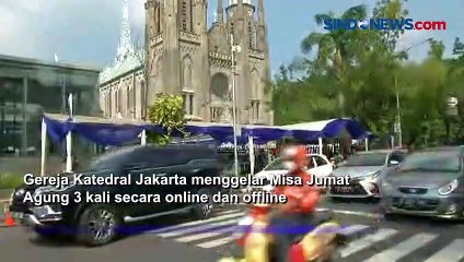 Digelar 3 Sesi, Begini Suasana Ibadah Jumat Agung di Gereja Katedral Jakarta