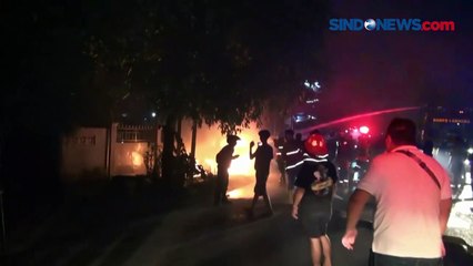 Mobil Bermuatan BBM di Palangkaraya Kalteng Terbakar