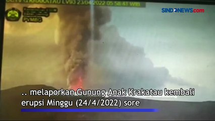 Status Gunung Anak Krakatau Naik Siaga Tiga
