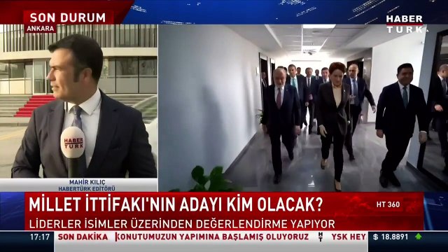 Altılı Masa toplantısı sürerken Saadet Partisi binası önünde pankartlı eylem