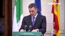 Sánchez celebra en Dublín el acuerdo entre la UE e Irlanda del Norte: 