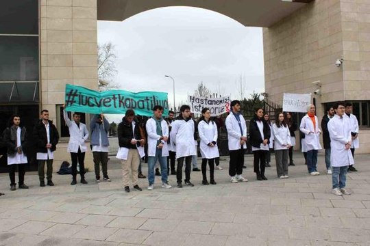 Veterinerlik fakültesi öğrencilerinden hayvan hastanesi eylemi