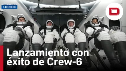 Lanzamiento con éxito de la tripulación de la misión Crew-6 de Space X