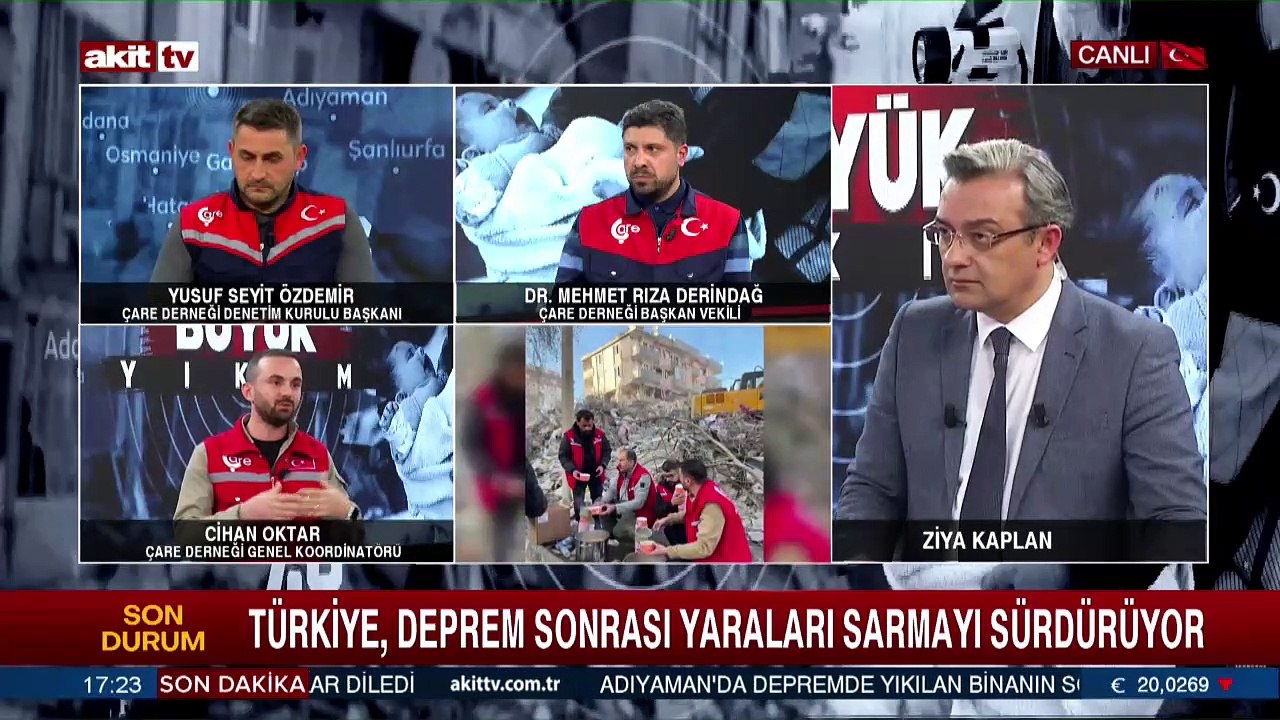 ÇARE Derneği'nin deprem bölgesindeki yardımları ve faaliyetleri