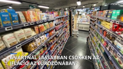 Tải video: Eurostat: a vártnál lassabban javul az eurózóna éves inflációs rátája, februárban 8,5 százalék volt