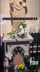 Nathalie Marquay rend hommage à Jean-Pierre Pernaut à l’église, un an après sa disparition