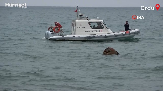 Ordu’da denizde bulunan mayın benzeri cisim ekipleri harekete geçirdi