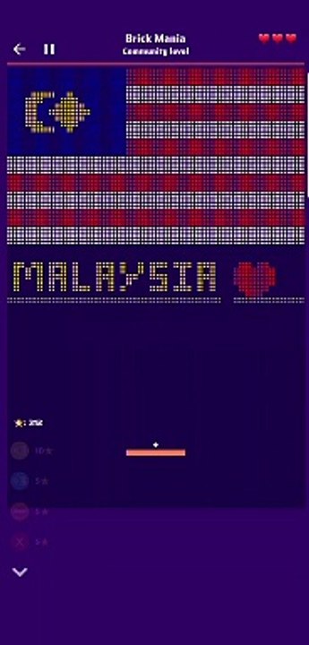 Malaysian Flag in Brick Mania Gameplay , Love F...