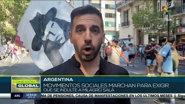 Argentina: Movimientos sociales marchan para exigir el indulto a Milagro Sala