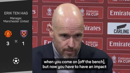 Descargar video: Ten Hag hails 'fearless' Garnacho after FA Cup win