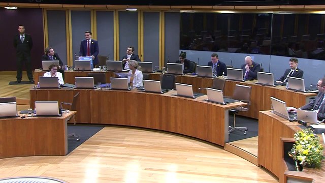 James Evans speaking Welsh in the Senedd