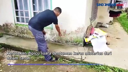 Dentuman Misterius dari Dalam Tanah Rusak Rumah Warga di Tanah Datar