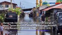 Miris, Warga Medan Harus Berlebaran di Tengah Banjir Rob