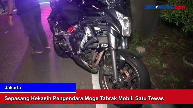 Sepasang Kekasih Pengendara Moge Tabrak Mobil di Kebon Jeruk, Satu Tewas