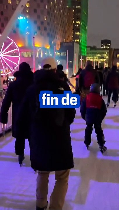 Découvrez la gigantesque patinoire illuminée !