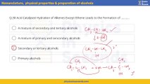 DPT Unit-2 Nomenclature,  physical properties & preparation of alcohols