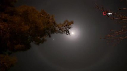 Tedirginlik oluşturan görüntünün Ay halesi olduğu anlaşıldı