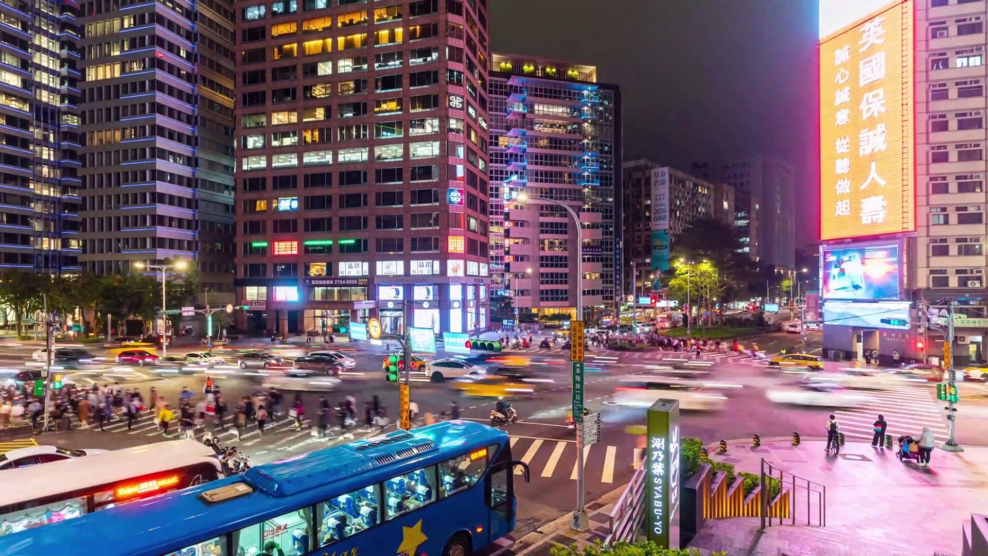 ⁣City timelapse 4k HDR Dolby vision 60FPS