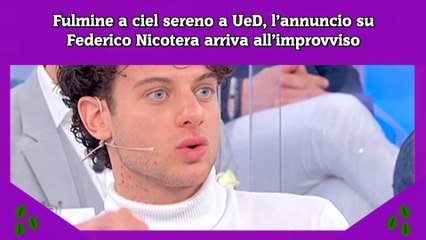 Fulmine a ciel sereno a UeD, l’annuncio su Federico Nicotera arriva all’improvviso