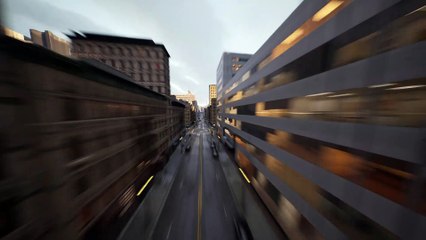 building time-lapse video 4k HDR