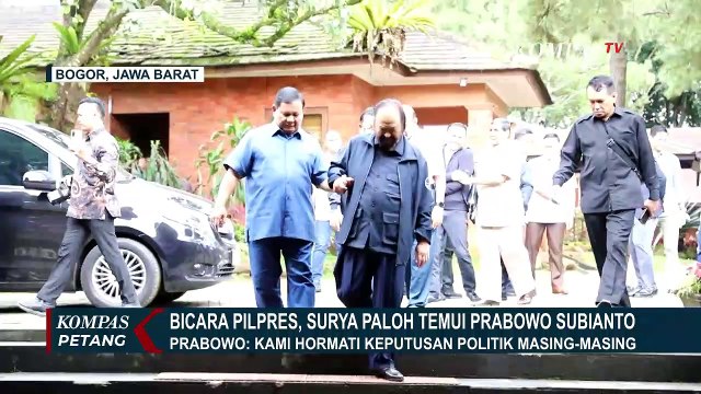 Bahas Pilpres 2024, Ketum NasDem Surya Paloh Temui Prabowo Subianto