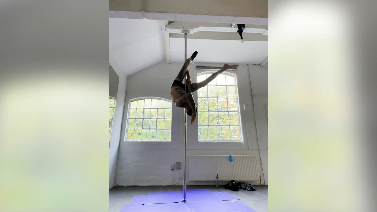 An amputee says having his leg removed was the "best decision" after a designer created a custom prosthetic limb - so he can POLE DANCE