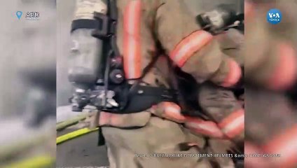 Görev Başındaki İtfaiyeciler Patlamaların Ortasında Kaldı