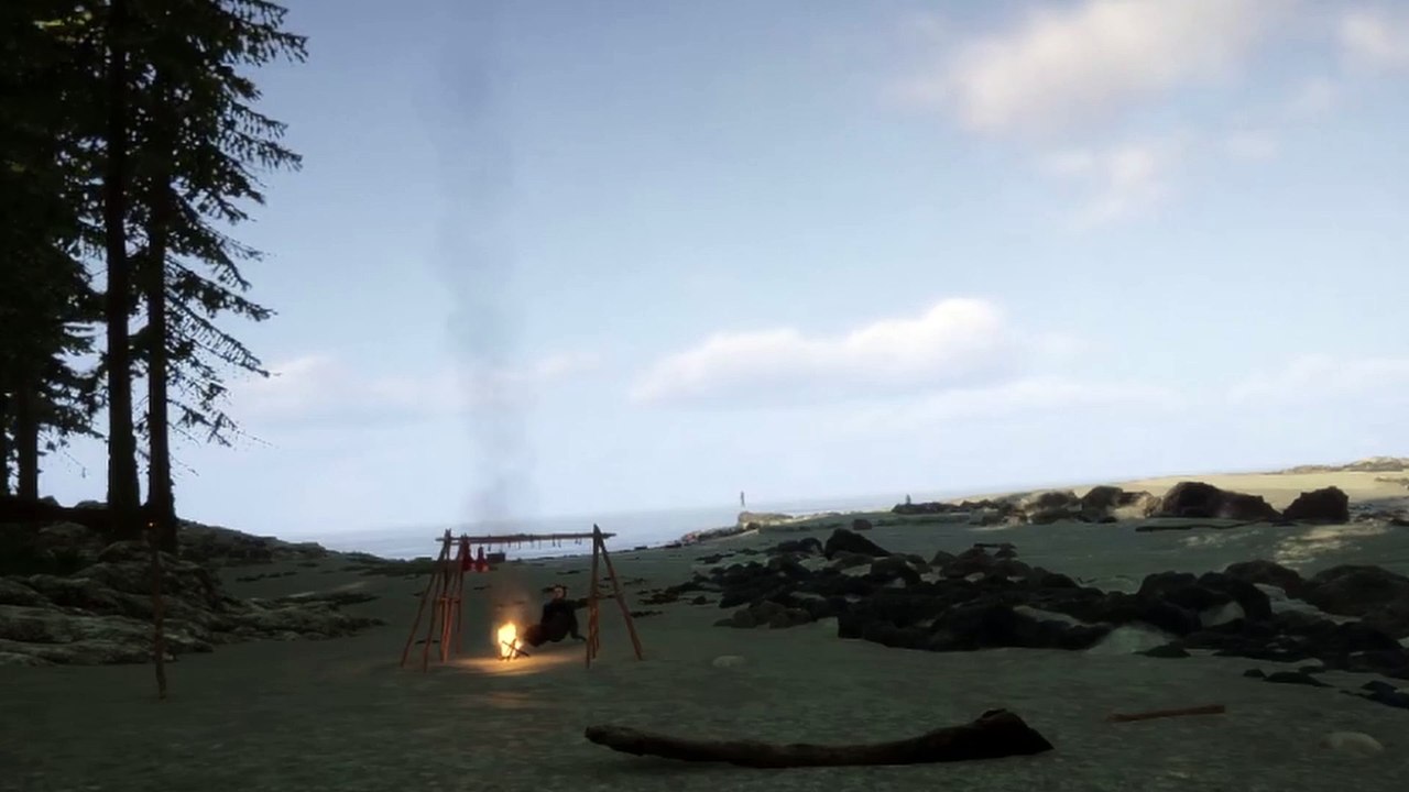 Campfire on beach, day and night feat. Kelvin just sound.