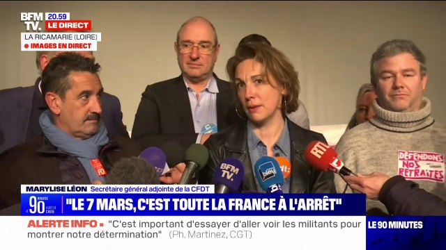 Marylise Léon (CFDT): L'idée n'est pas de bloquer la France mais de bloquer la réforme des retraites