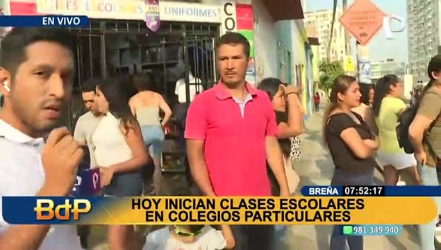 Breña: hoy inician clases en colegios particulares y padres piden seguridad para los estudiantes