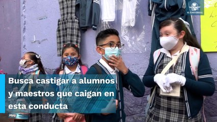 Tipificar el bullying escolar con hasta 5 años de cárcel, propone diputado del PAN