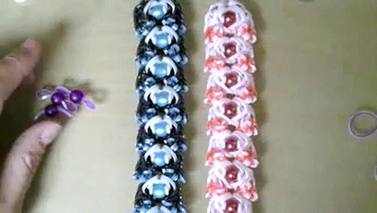 DIY tutorial Polaris bracelet (hook only) rainbow loom