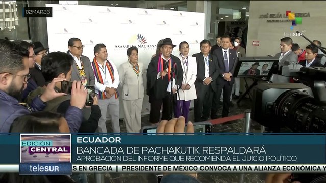 Ecuador: Bancadas legislativas definen posiciones ante informe de juicio político contra pdte. Lasso