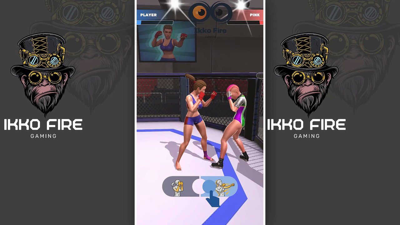 NOOB vs PRO vs HACKER - Girl Fight Game - Gameplay - MAX LEVEL in Girl Fight Club Game - Ikko Fire