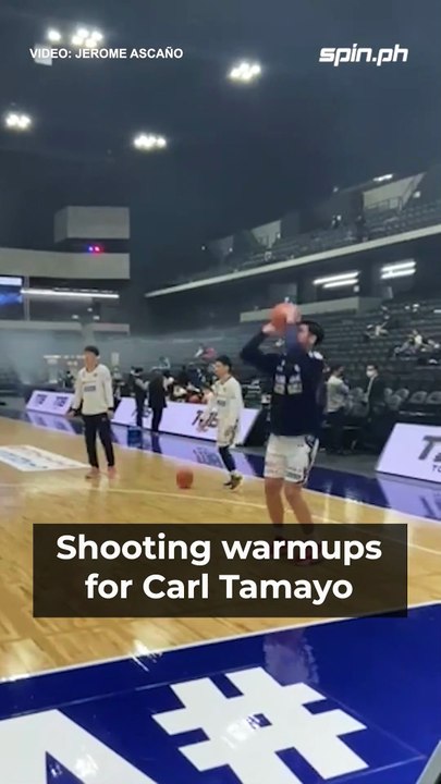 Shooting warmups for Carl Tamayo #easl