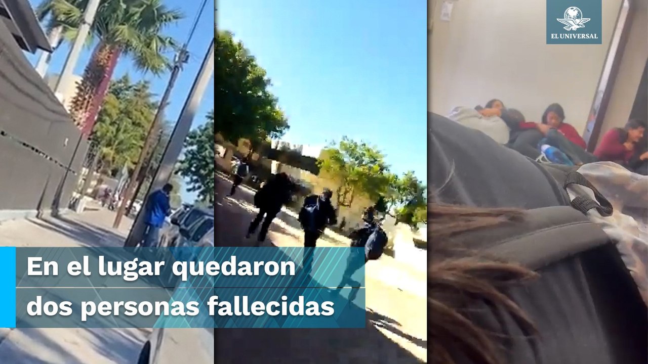 Alumnos se resguardan en salones de clases al escuchar balacera en Sonora