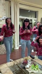 Friends Dress Up as Birthday Girl's Childhood School Photo