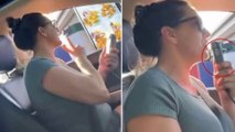 Watch the embarrassing moment a woman gets stuck in KFC drive-thru after having to blow into car's interlock breath-test device