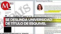 Universidad Complutense de Madrid se deslindó del titulo doctoral de la ministra Yasmín Esquivel