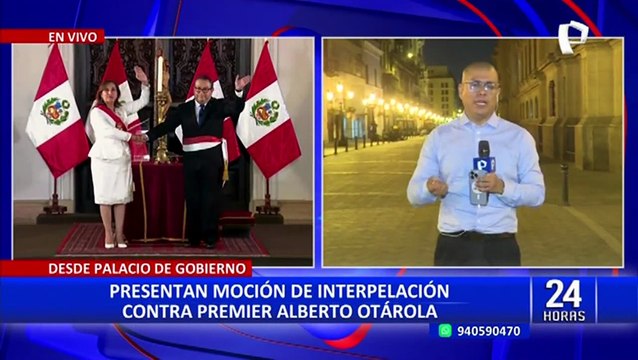 Presentan moción de interpelación contra el Premier Alberto Otárola